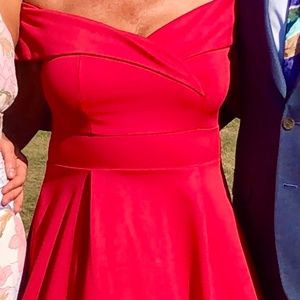 Cocktail Dress - Size L, Red